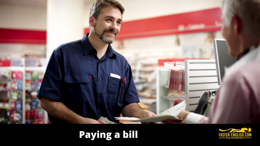 Paying a bill